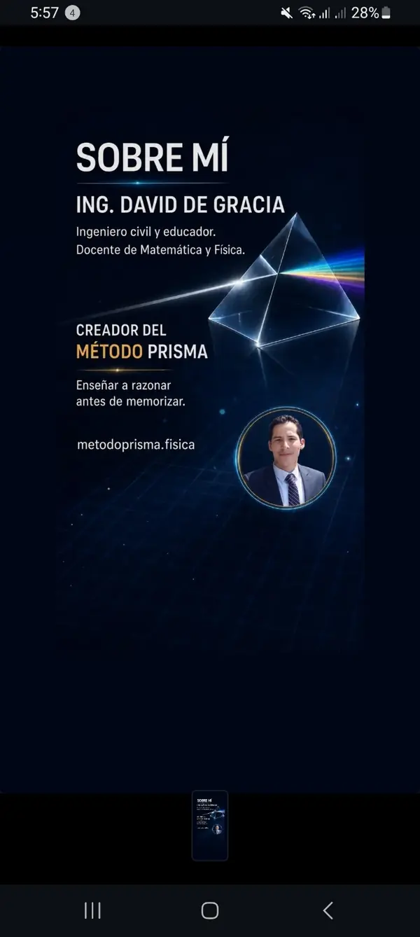 Ing. David De Gracia, creador del Método PRISMA