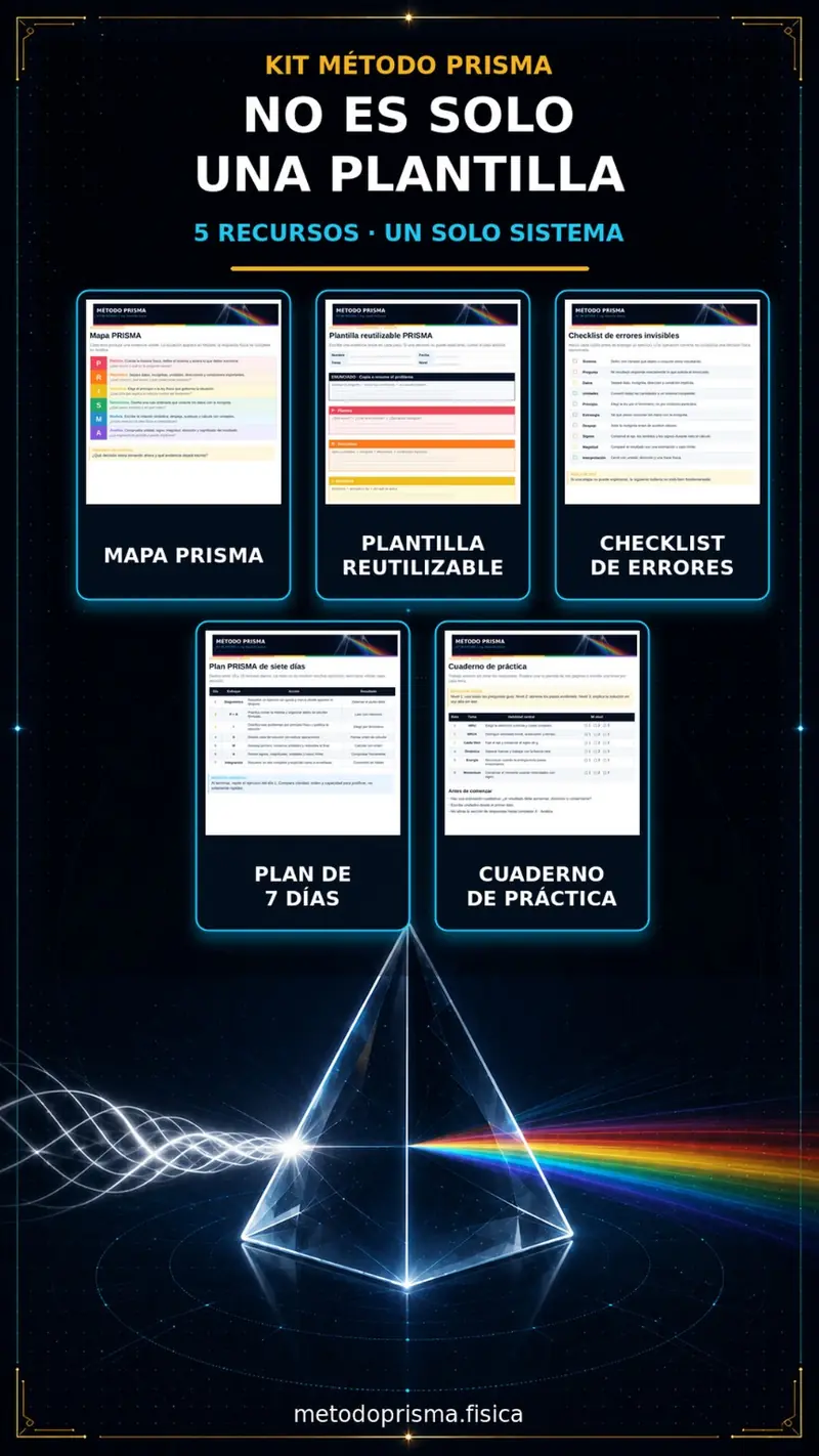 Cinco recursos reales incluidos en el kit del Método PRISMA